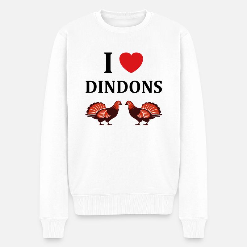 dindons - Pull Premium bio Homme - blanc