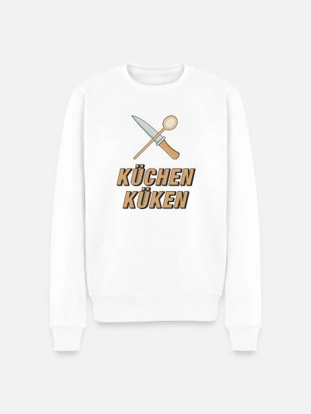 KÜCHEN KÜKEN - Männer Premium Bio Pullover - Weiß