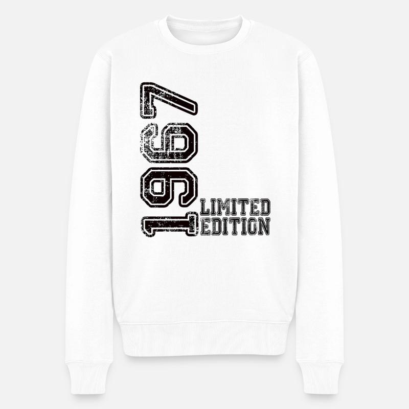 Limited Edition 1967 - Männer Premium Bio Pullover - Weiß