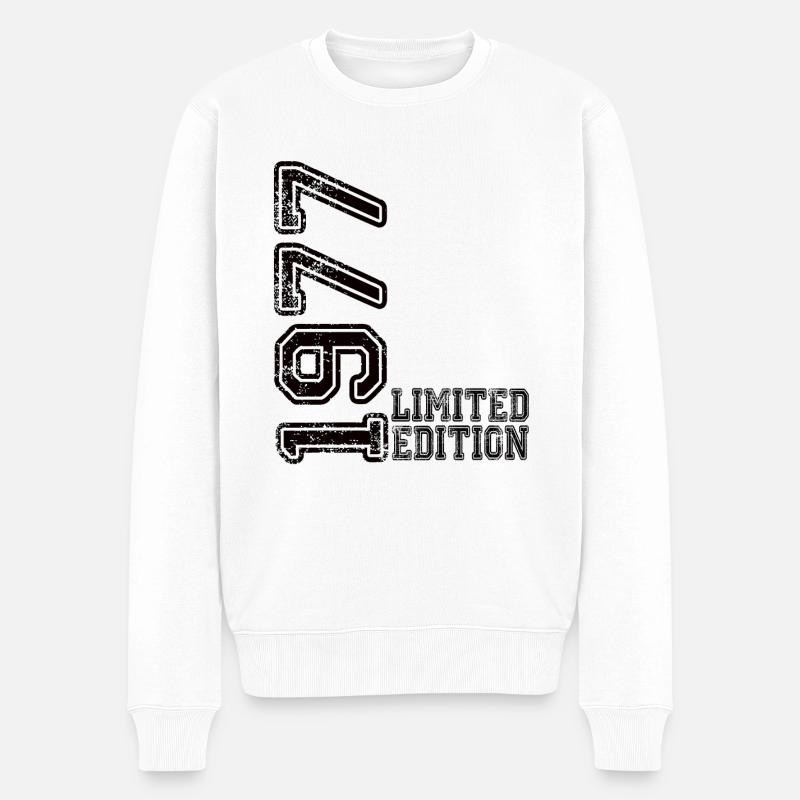 Limited Edition 1977 - Männer Premium Bio Pullover - Weiß