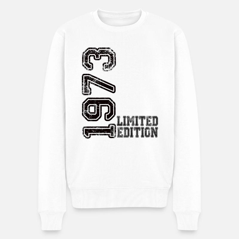 Limited Edition 1973 - Männer Premium Bio Pullover - Weiß