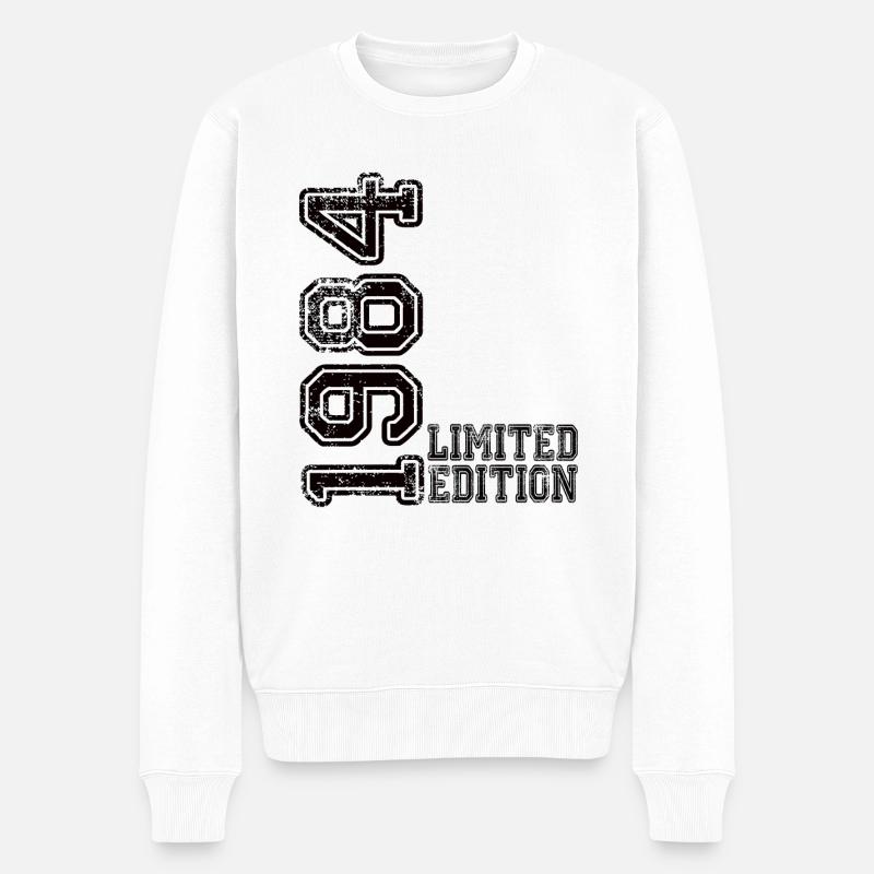 Limited Edition 1984 - Männer Premium Bio Pullover - Weiß