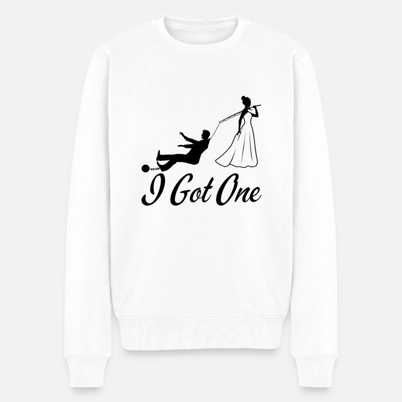 I Got One Braut - Männer Premium Bio Pullover - Weiß