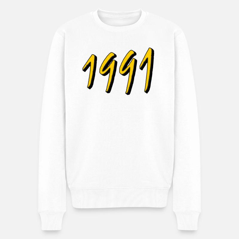 ANNÉE D’ANNIVERSAIRE 1991 - Pull Premium bio Homme - blanc