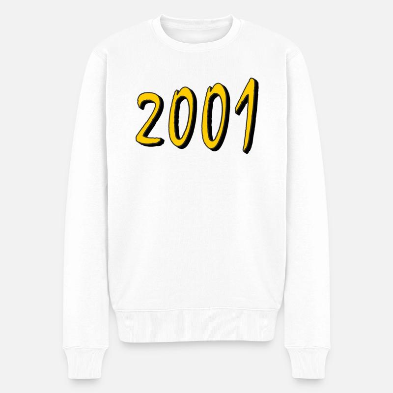 ANNÉE D’ANNIVERSAIRE 2001 - Pull Premium bio Homme - blanc