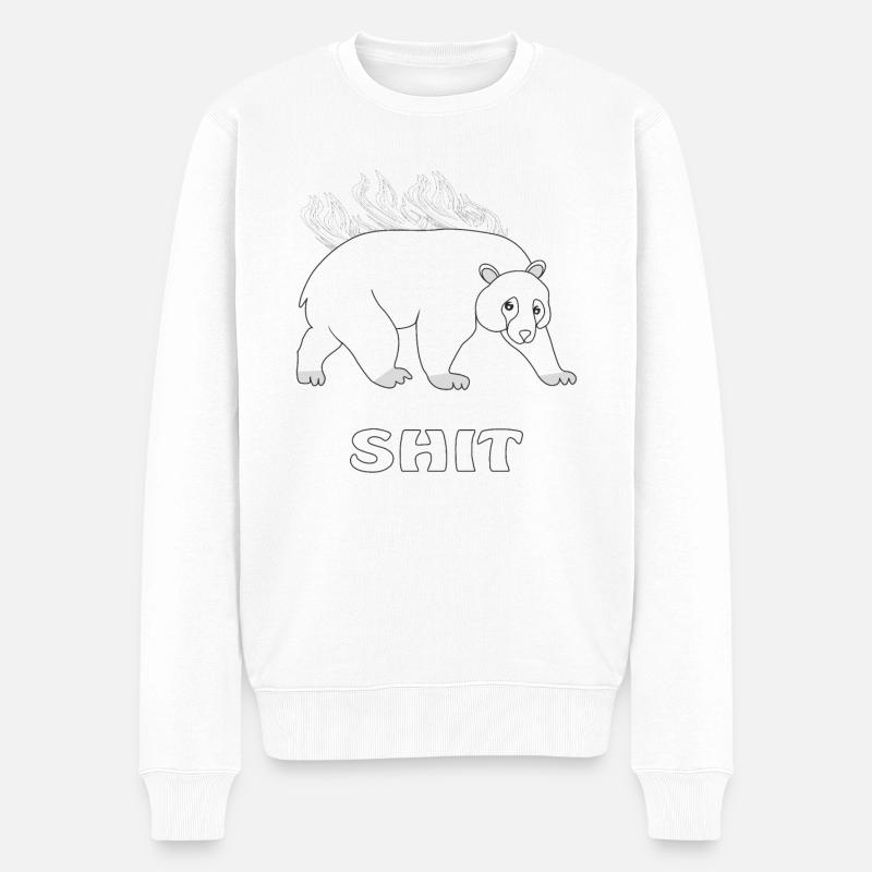 MERDE D’OURS POLAIRE - Pull Premium bio Homme - blanc