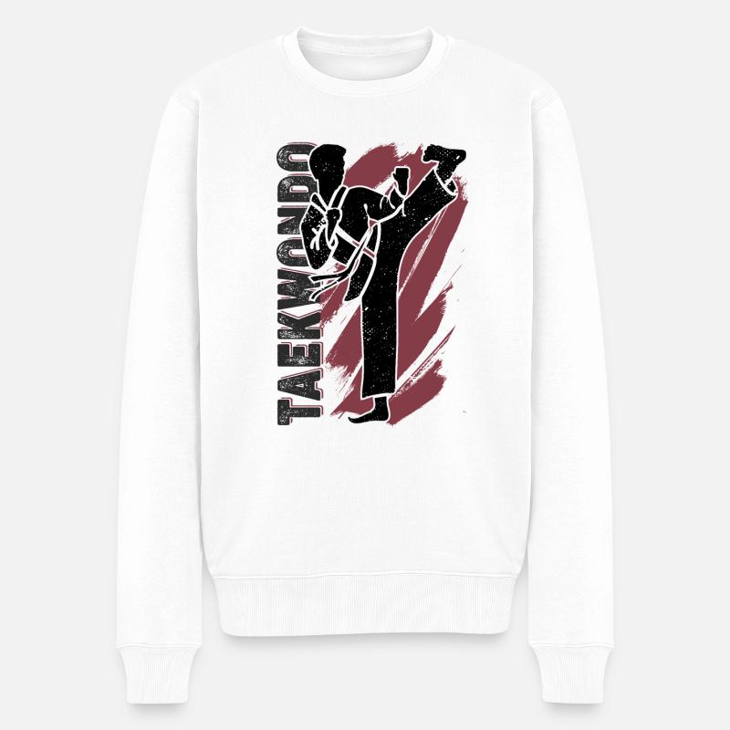 Taekwondo - Pull Premium bio Homme - blanc