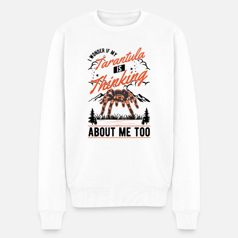 Tarentule Araignée Tarentule - Pull Premium bio Homme - blanc