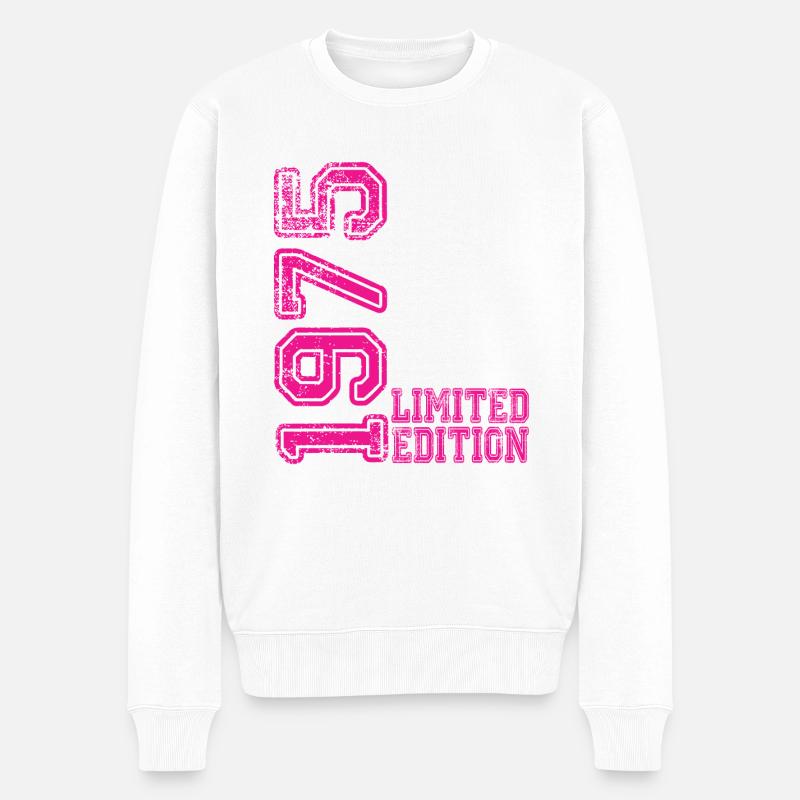 Limited Edition 1975 - Männer Premium Bio Pullover - Weiß