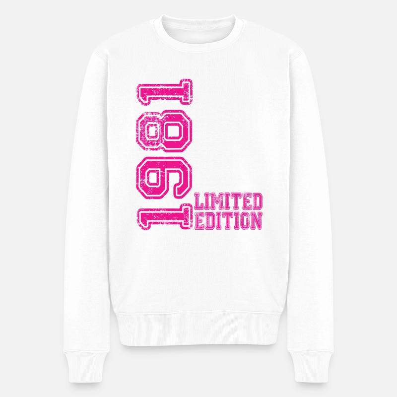 Limited Edition 1981 - Männer Premium Bio Pullover - Weiß