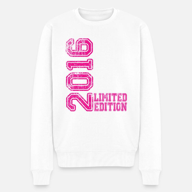 Limited Edition 2016 - Männer Premium Bio Pullover - Weiß