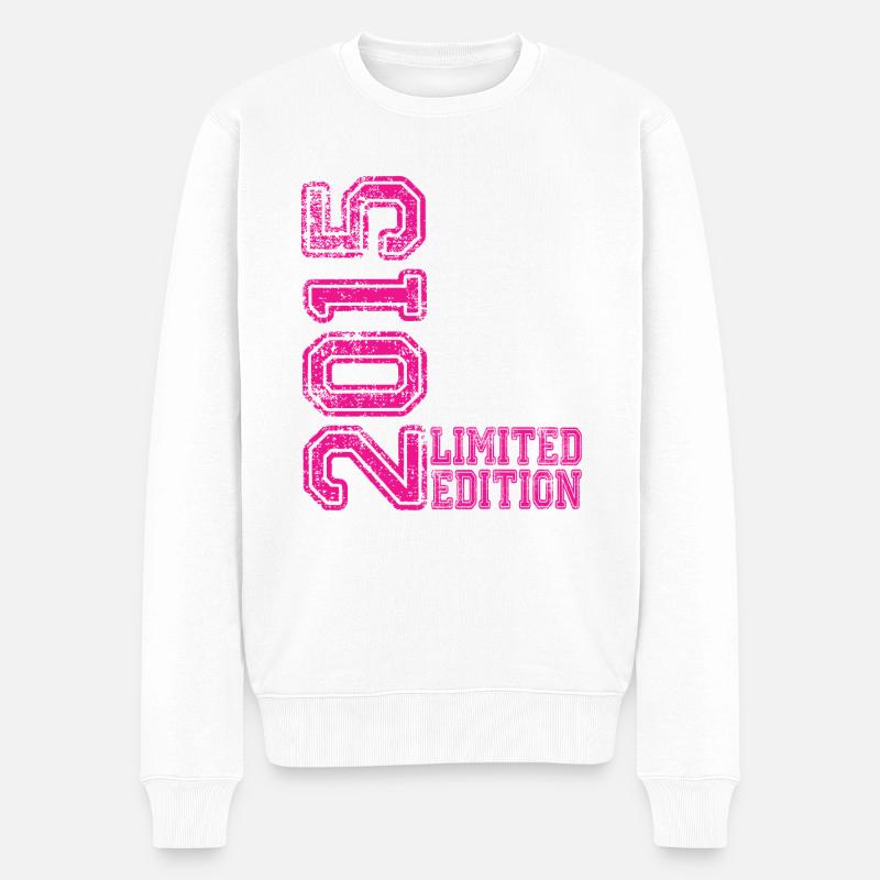 Limited Edition 2015 - Männer Premium Bio Pullover - Weiß