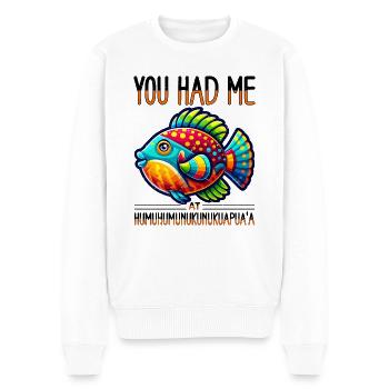 Humuhumunukunukuapua'a Riff-drückerfisch - Männer Premium Bio Pullover - Weiß - Vorne - Thijin (182cm)