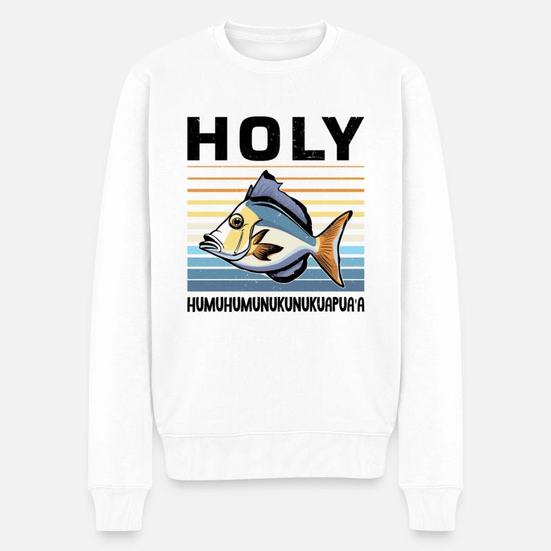 Humuhumunukunukuapua'a hawaïen - Pull Premium bio Homme - blanc