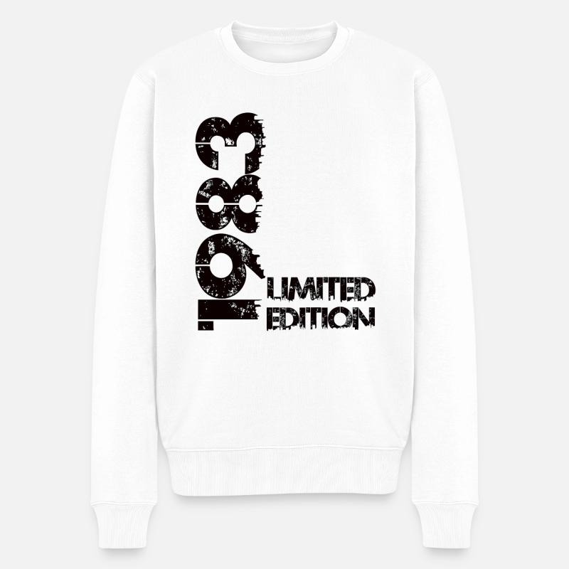 Limited Edition 1983 - Männer Premium Bio Pullover - Weiß