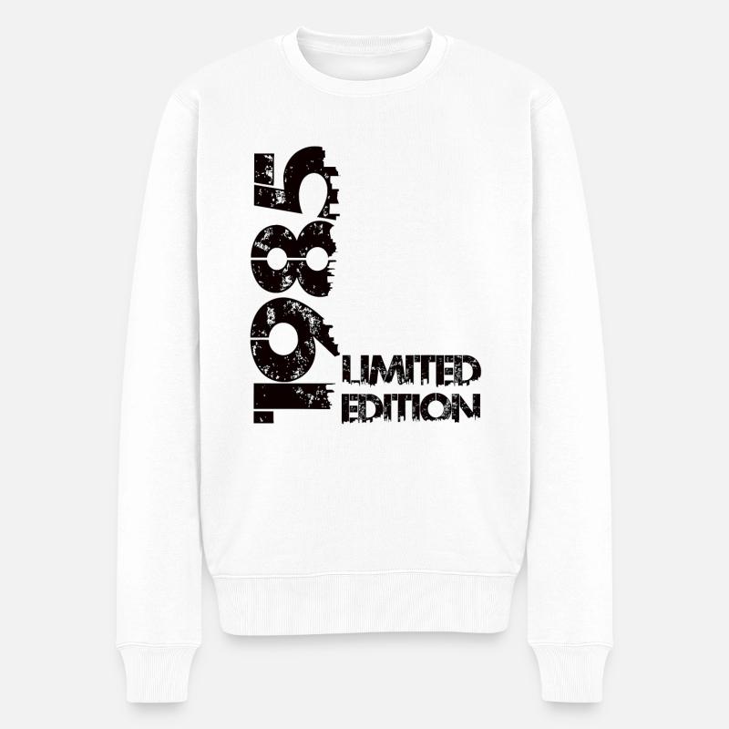 Limited Edition 1985 - Männer Premium Bio Pullover - Weiß