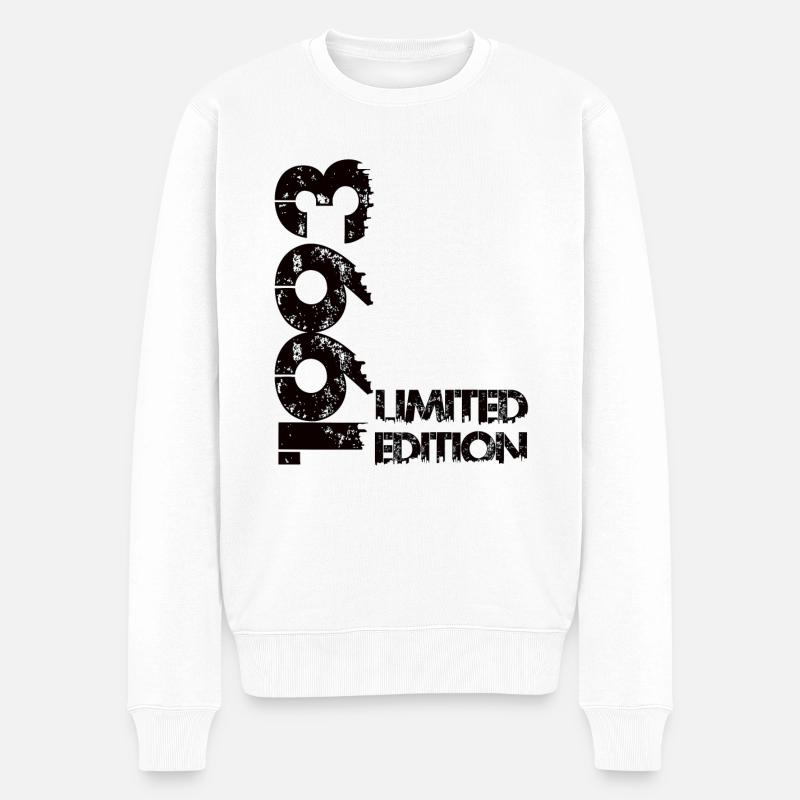 Limited Edition 1993 - Männer Premium Bio Pullover - Weiß