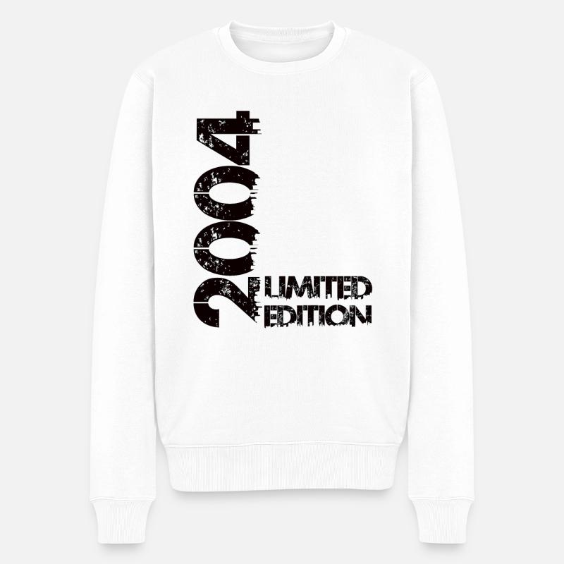 Limited Edition 2004 - Männer Premium Bio Pullover - Weiß