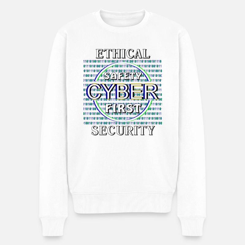 Cybersécurité éthique - Pull Premium bio Homme - blanc