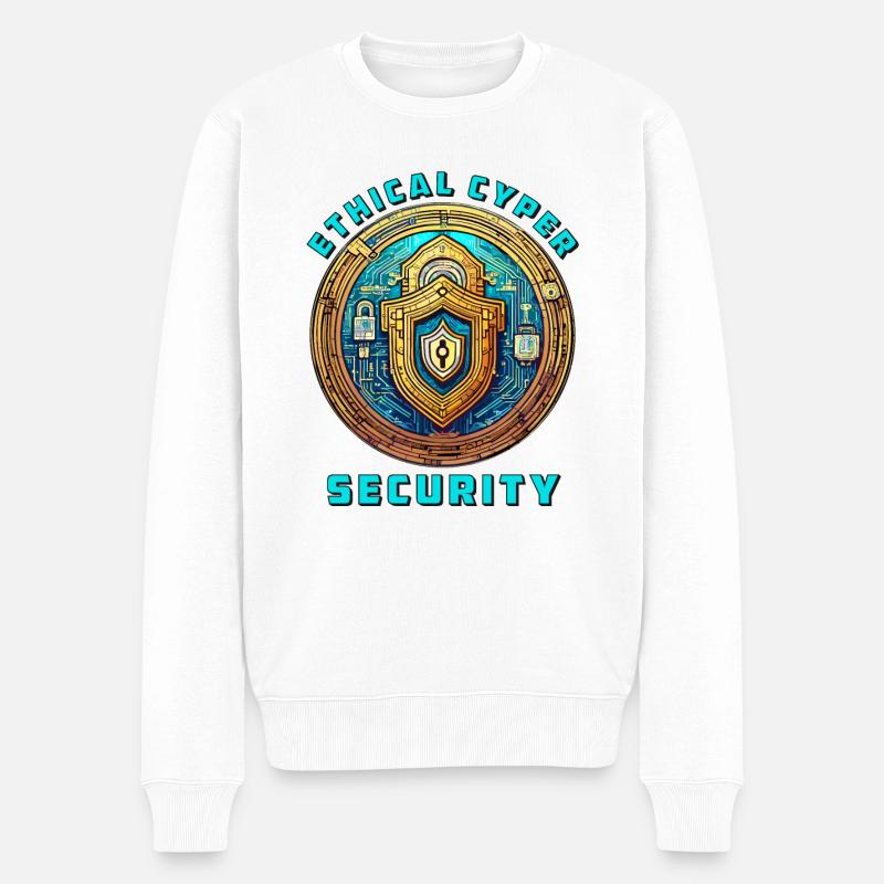 Cybersécurité éthique - Pull Premium bio Homme - blanc