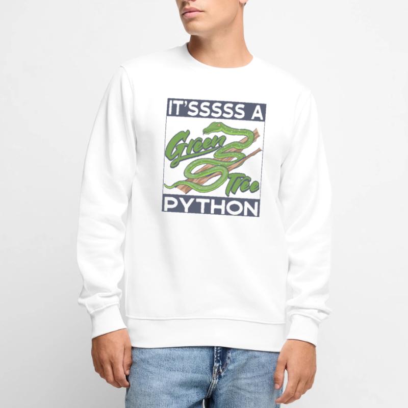 c’est un python arborescent vert Pull Premium bio Homme