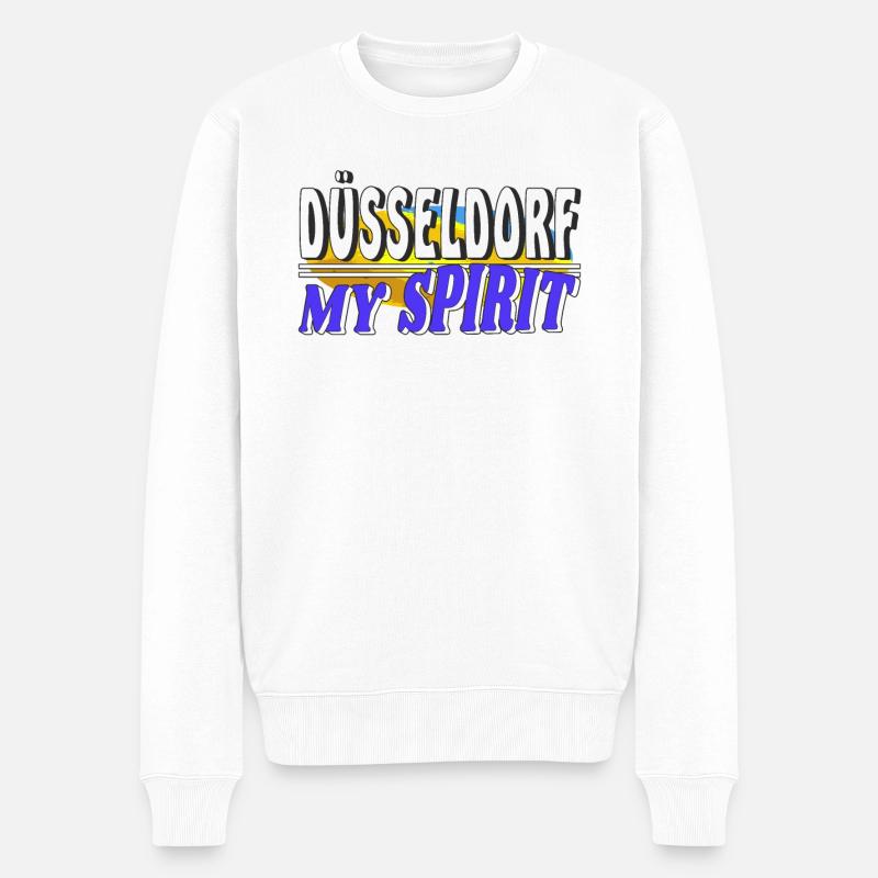 DÜSSELDORF MON - Pull Premium bio Homme - blanc