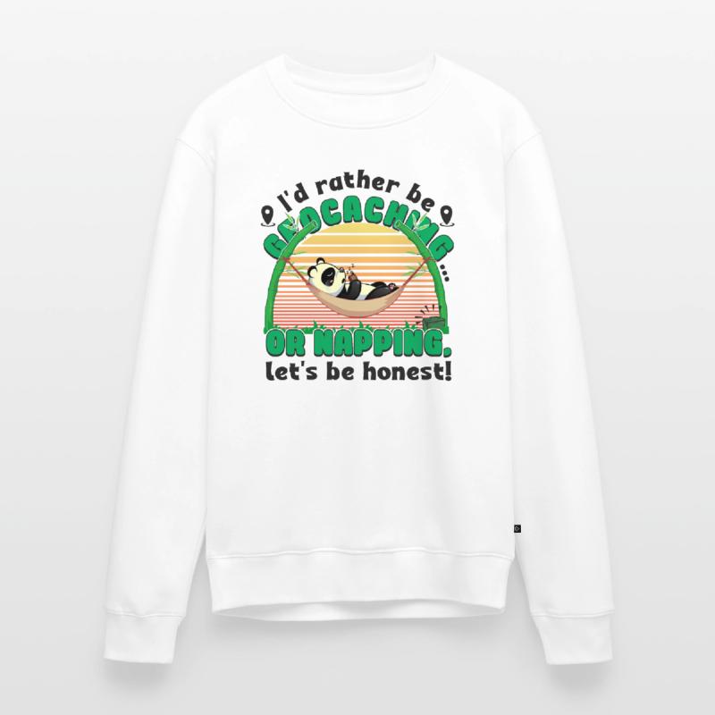 Geocaching ... oder ein Nickerchen, seien wir ehrlich! Männer Premium Bio Pullover