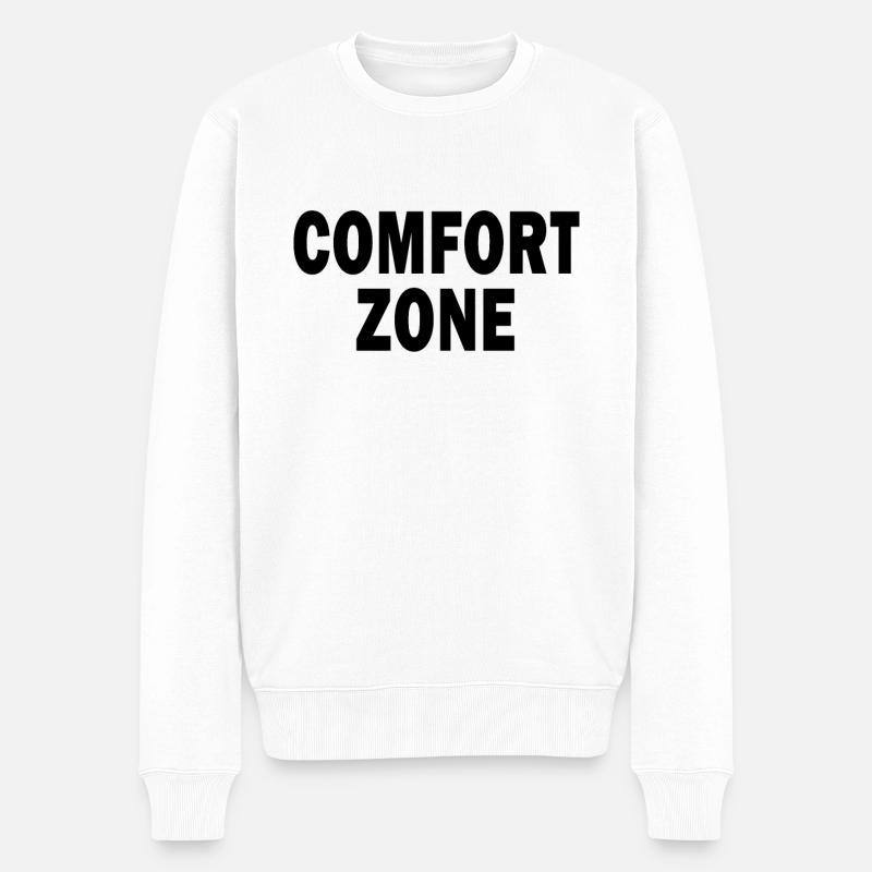 Comfort Zone - Männer Premium Bio Pullover - Weiß