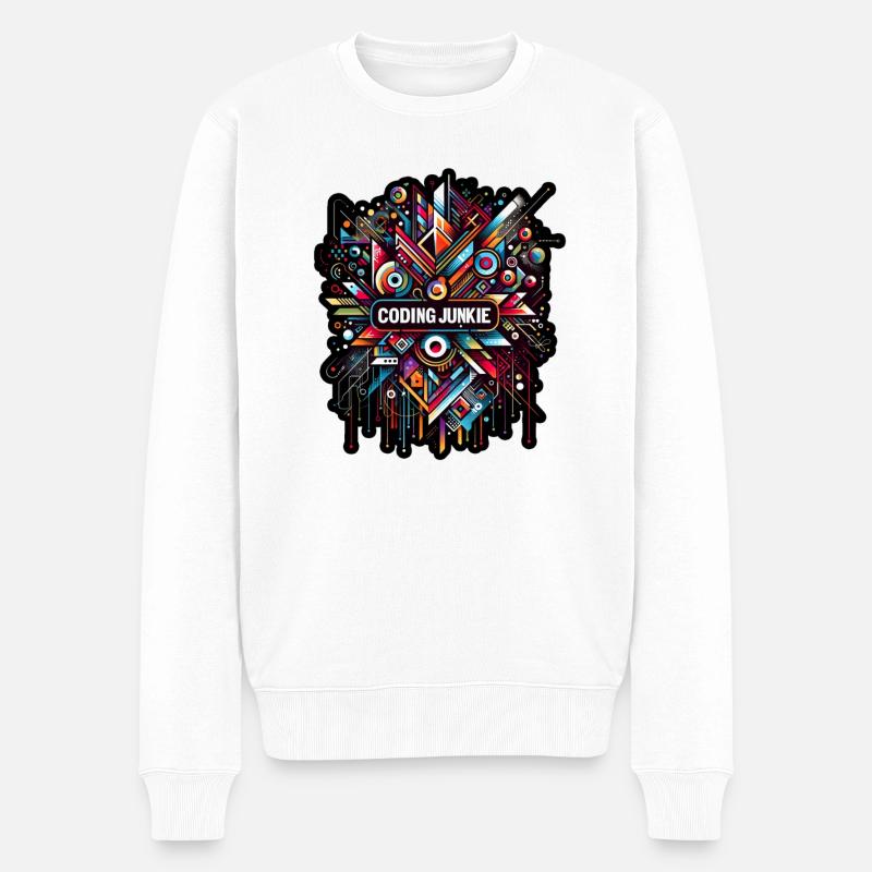 Accro au codage 10 - Pull Premium bio Homme - blanc