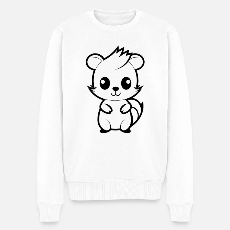 Mouffette - Pull Premium bio Homme - blanc