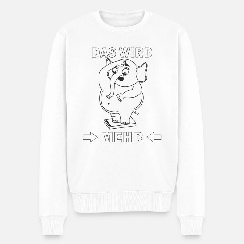 DECREASE - Men's Premium Organic Jumper - white