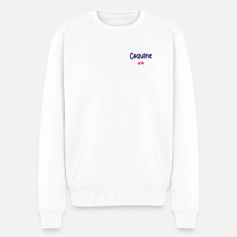 Coquine - Pull Premium bio Homme - blanc