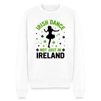 Danse irlandaise Danse irlandaise - Pull Premium bio Homme - blanc - Devant - Thijin (182cm)