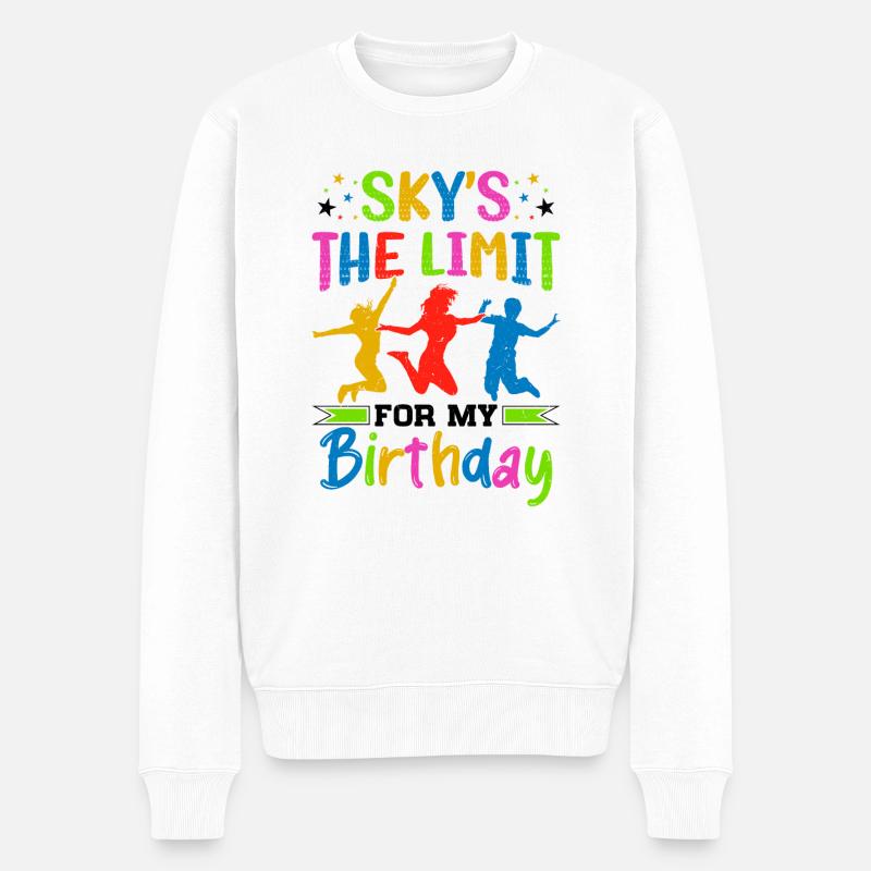 Fête d’anniversaire trampoline - Pull Premium bio Homme - blanc