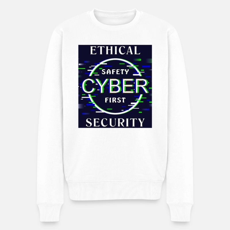 Cybersécurité éthique - Pull Premium bio Homme - blanc