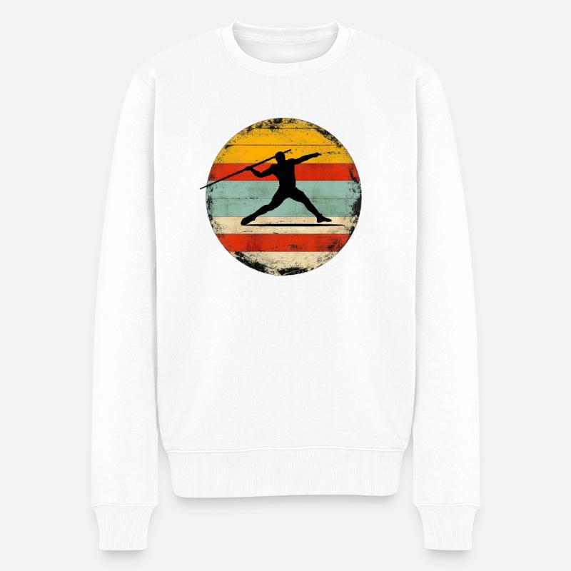 Lancer du javelot 6 - Pull Premium bio Homme - blanc