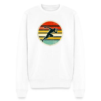 Sprinter - Athlétisme 4 - Pull Premium bio Homme - blanc - Devant - Thijin (182cm)