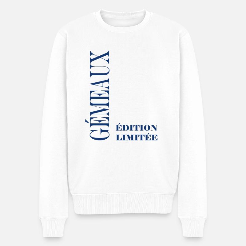 gémeaux - Pull Premium bio Homme - blanc