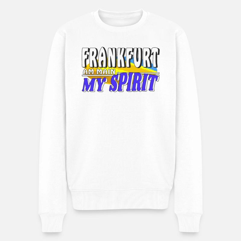 FRANCFORT-SUR-LE-MAIN MON - Pull Premium bio Homme - blanc