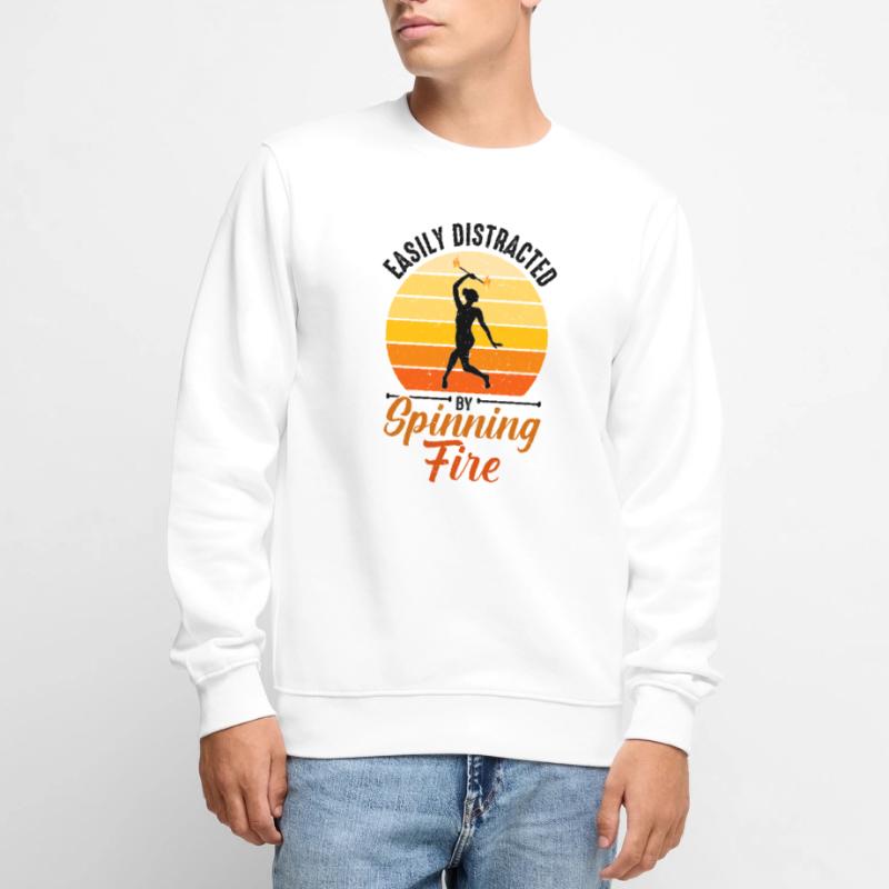 Fire Baton Fire Dance Fire Dancer Fire Dancer Men's Premium Organic Jumper