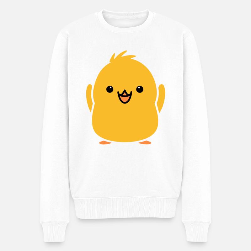 poussin - Pull Premium bio Homme - blanc