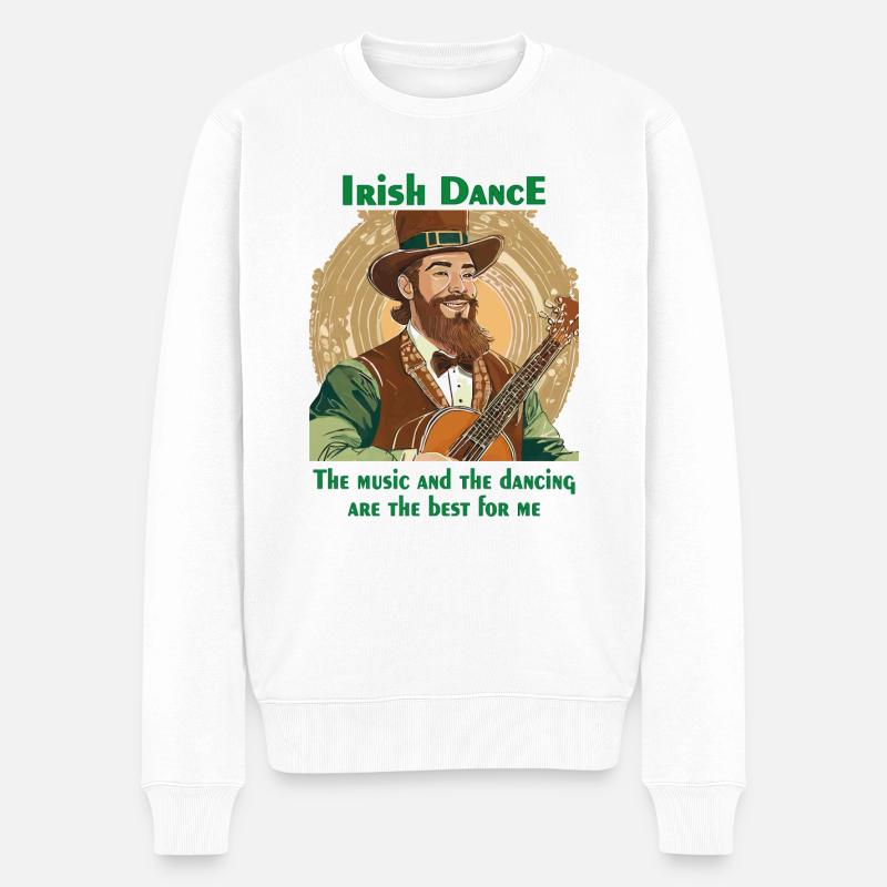 DANSE IRLANDAISE - Pull Premium bio Homme - blanc