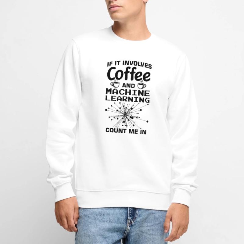 Machine Learning Algorithms AI Data Analyst Men's Premium Organic Jumper