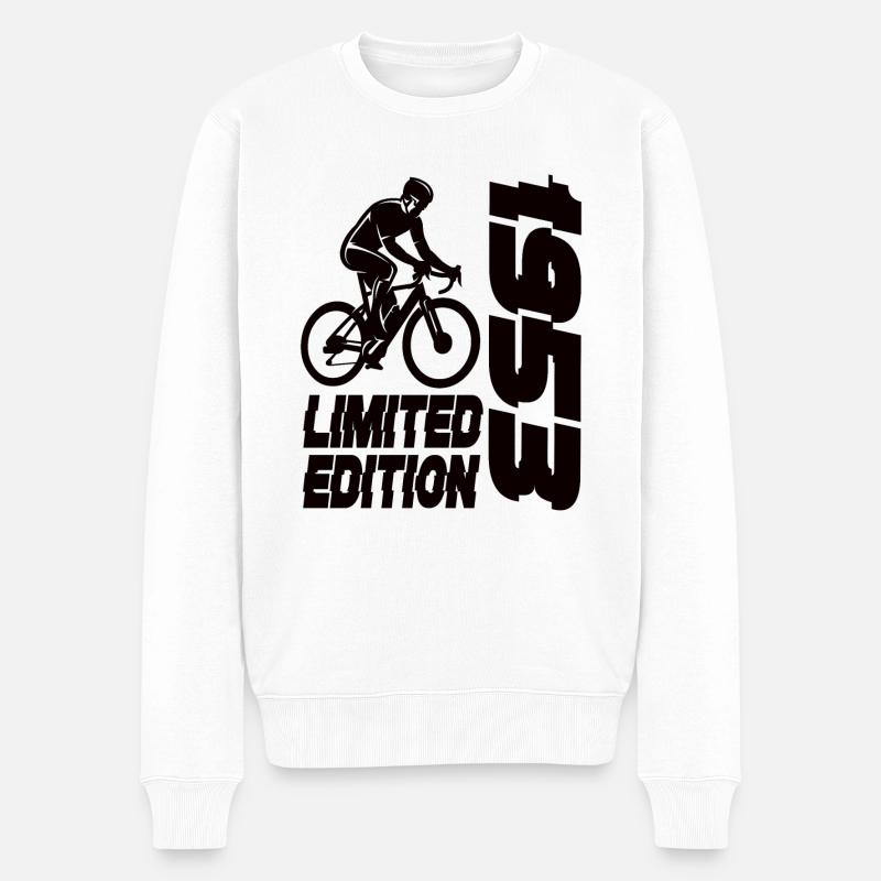 Édition limitée 1953 Bicyclette en édition limitée - Pull Premium bio Homme - blanc