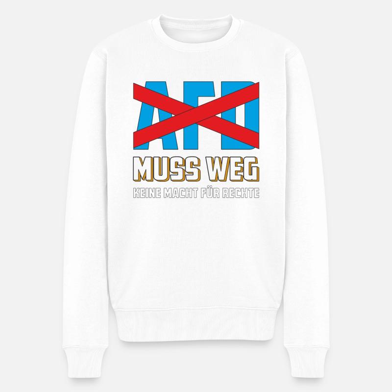 L’AFD DOIT PARTIR - Pull Premium bio Homme - blanc