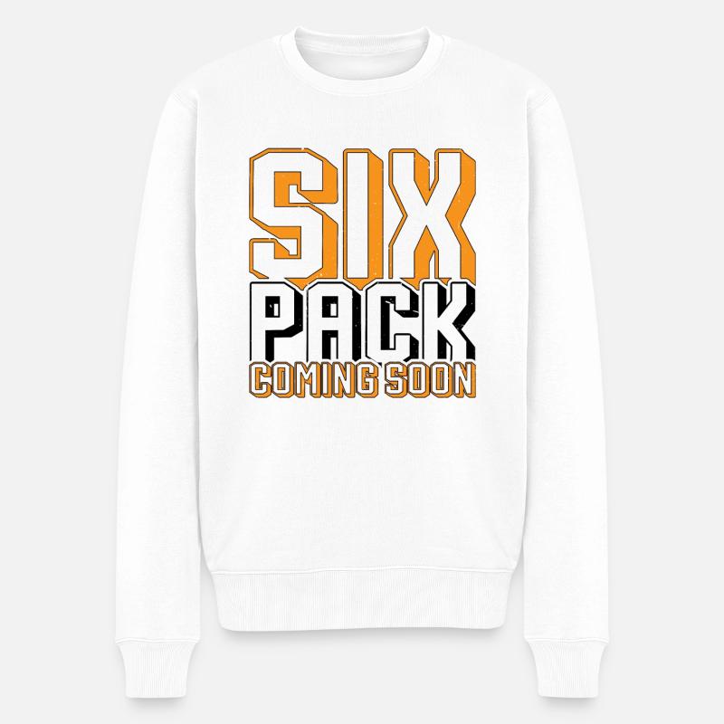 Six Pack à venir 64 - Pull Premium bio Homme - blanc