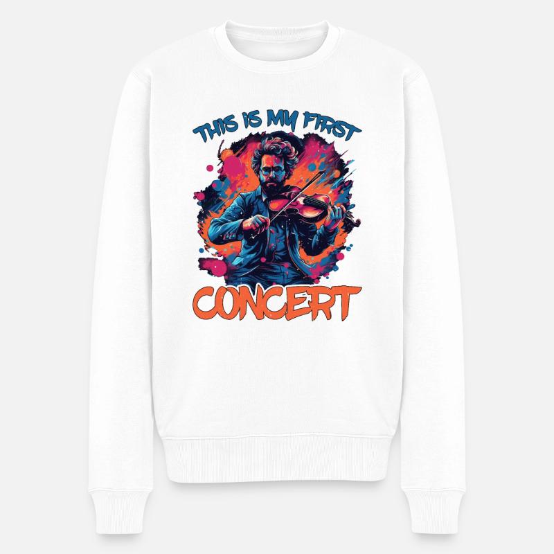 C’est mon premier concert 59 - Pull Premium bio Homme - blanc