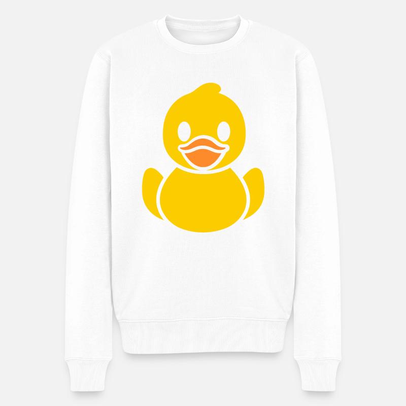humour canard - Pull Premium bio Homme - blanc