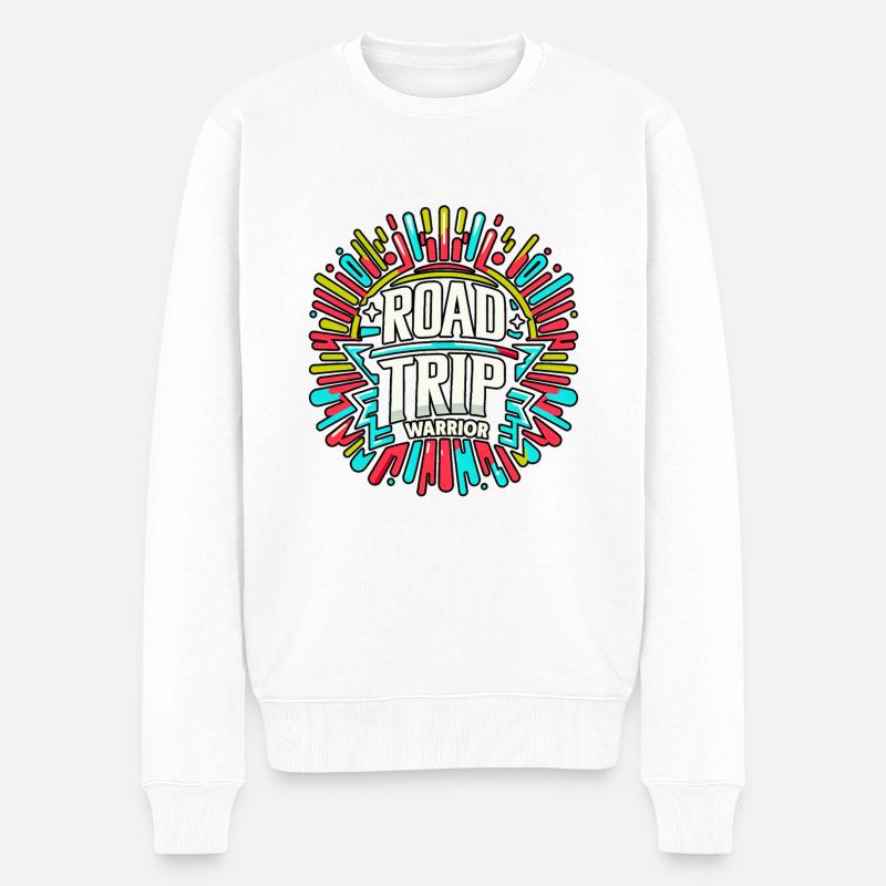 Road Trip Guerrier 8 - Pull Premium bio Homme - blanc