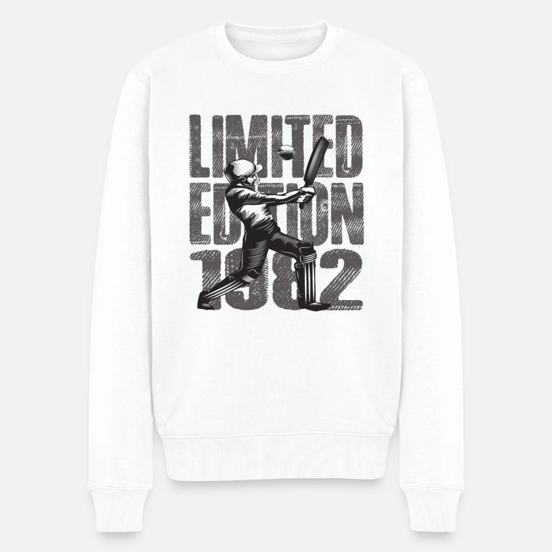 Édition limitée 1982 Édition limitée Cricket - Pull Premium bio Homme - blanc